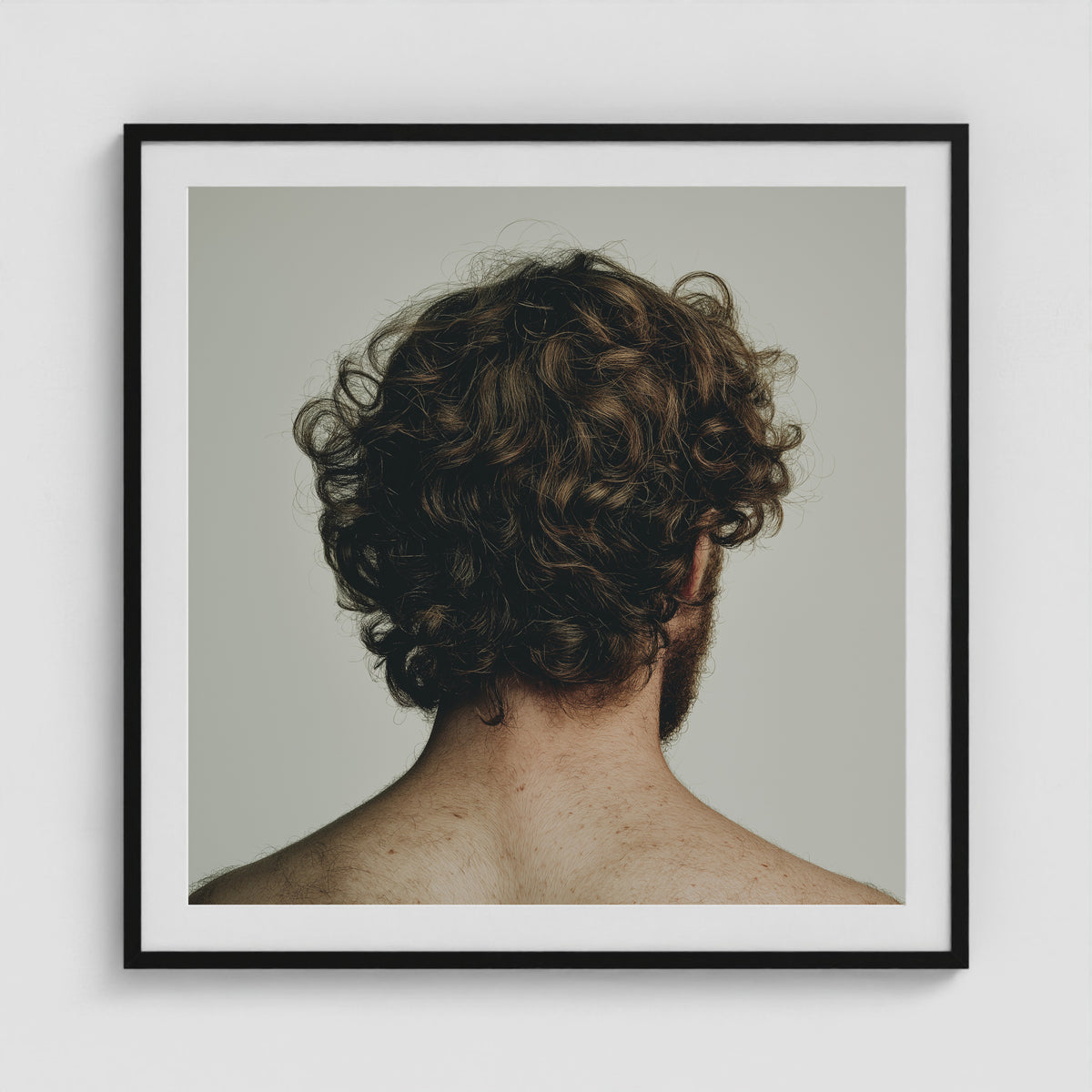 Chestnut Form 36x36 Black Square Box Frame