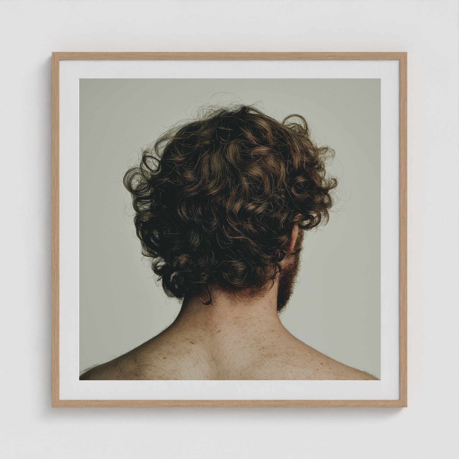 Chestnut Form 36x36 Natural Square Box Frame