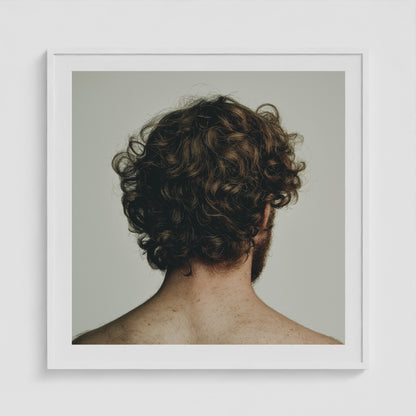 Chestnut Form 36x36 White Square Box Frame