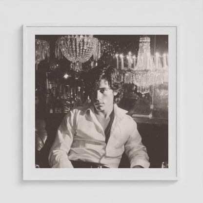 Christal Disco 36x36 White Square Box Frame