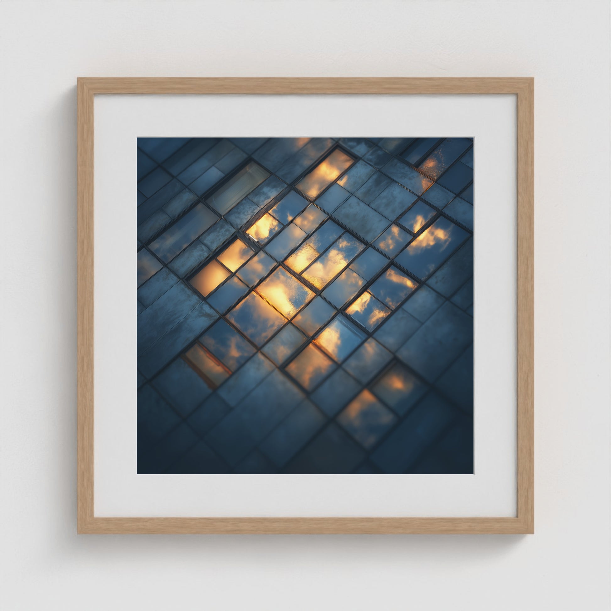 City Windows 20x20 Natural Square Box Frame