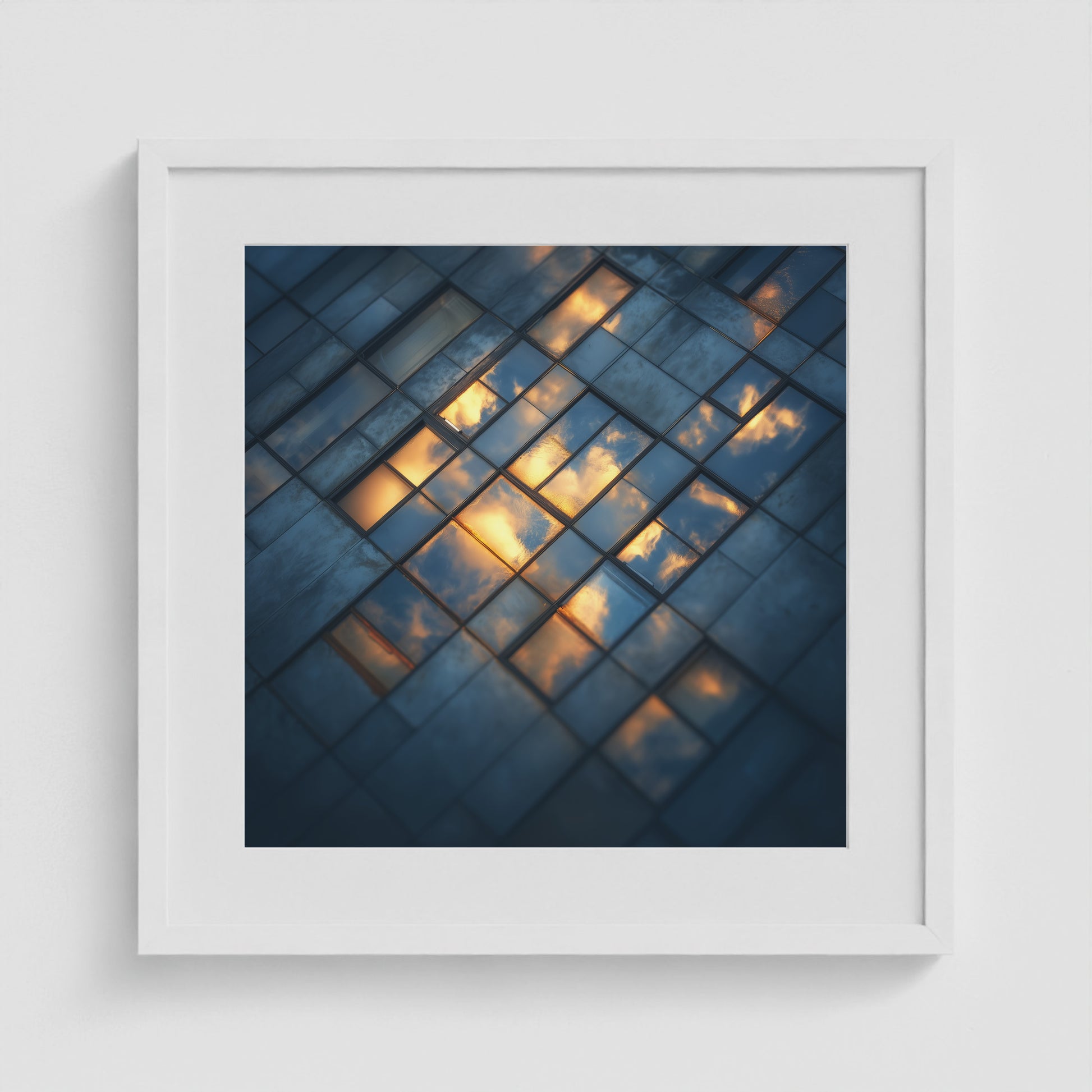 City Windows 20x20 White Square Box Frame