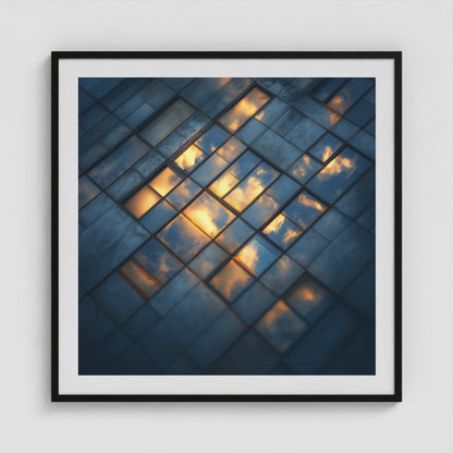 City Windows 36x36 Black Square Box Frame