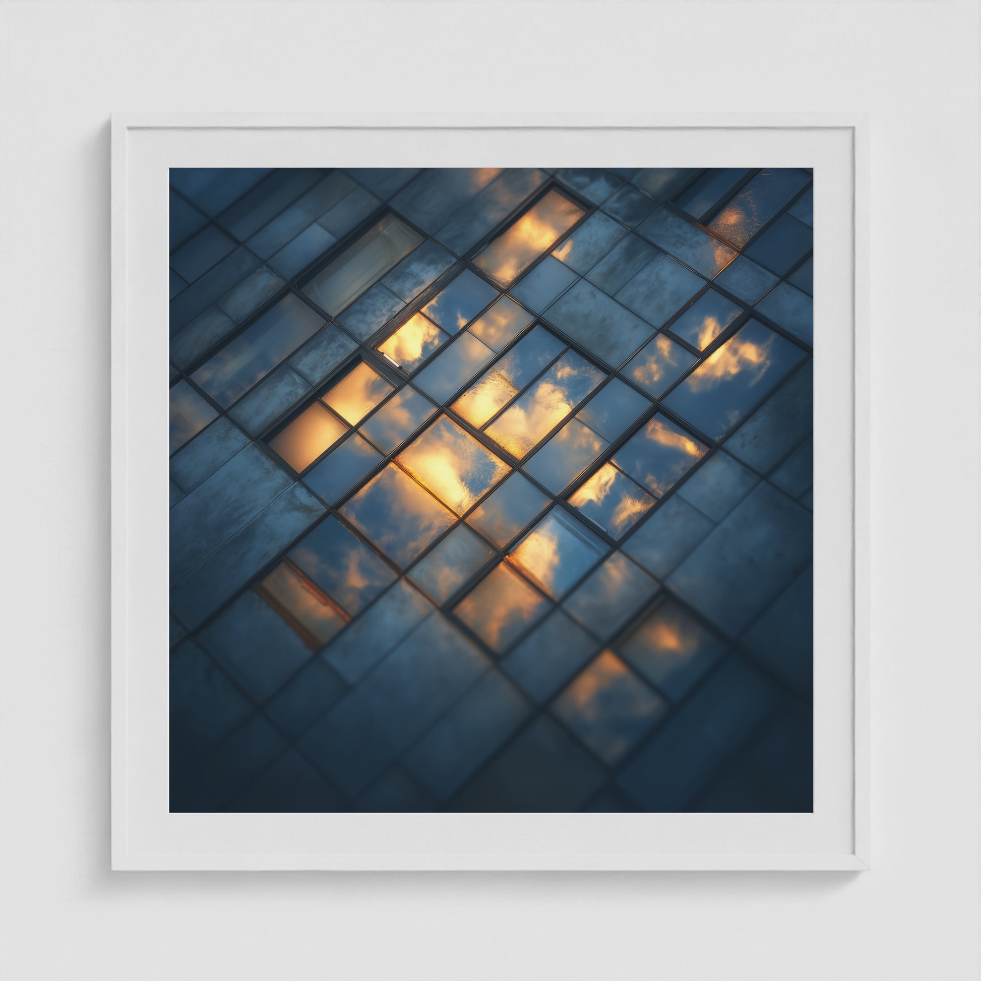 City Windows 36x36 White Square Box Frame