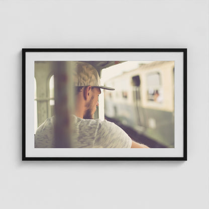Commuter 36x24 Black Landscape Box Frame