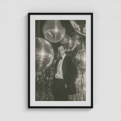 Dapper Disco 24x36 Black Portrait Box Frame