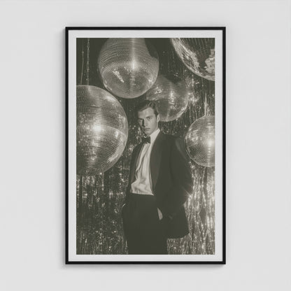Dapper Disco 40x60 Black Portrait Box Frame