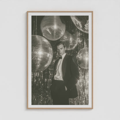 Dapper Disco 40x60 Natural Portrait Box Frame