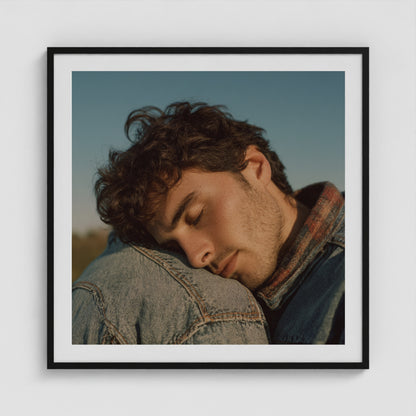 Denim Reverie 36x36 Black Square Box Frame