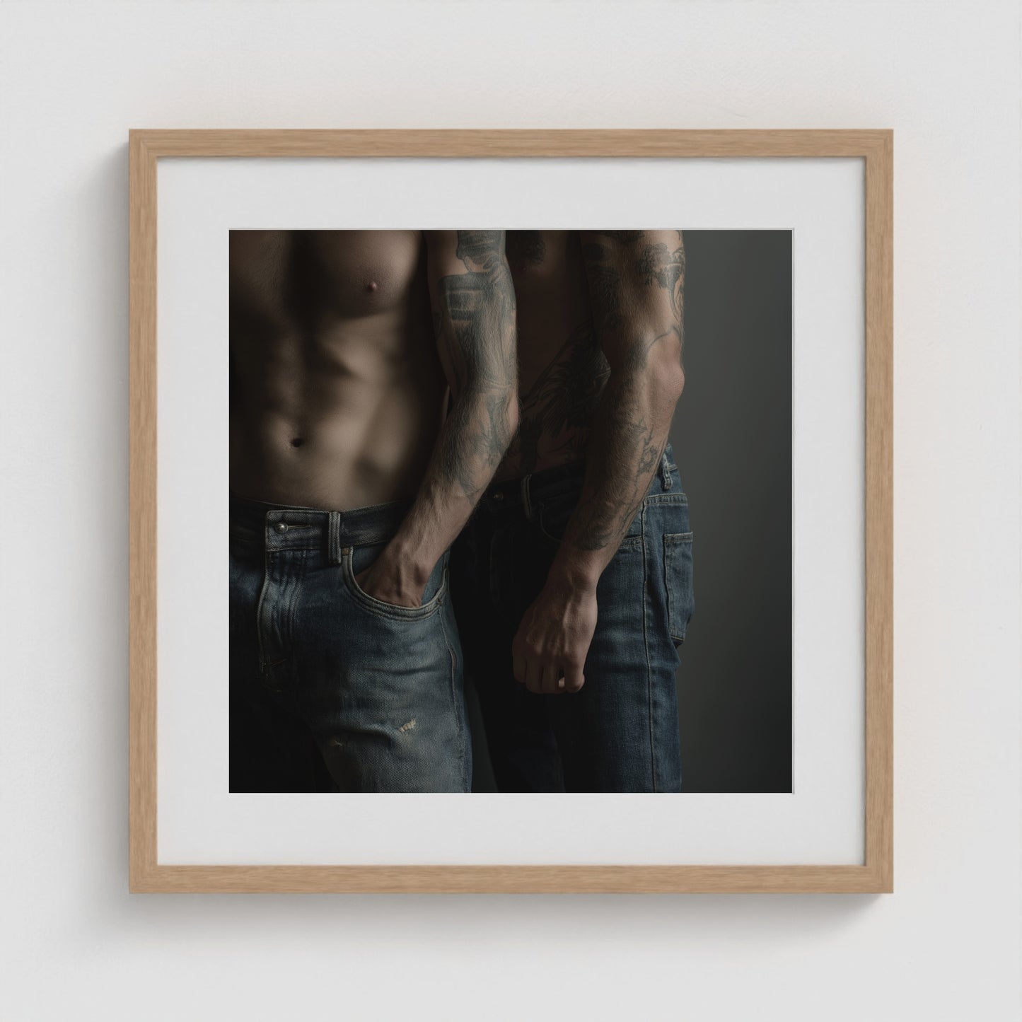 Denim & Ink 20x20 Natural Square Box Frame