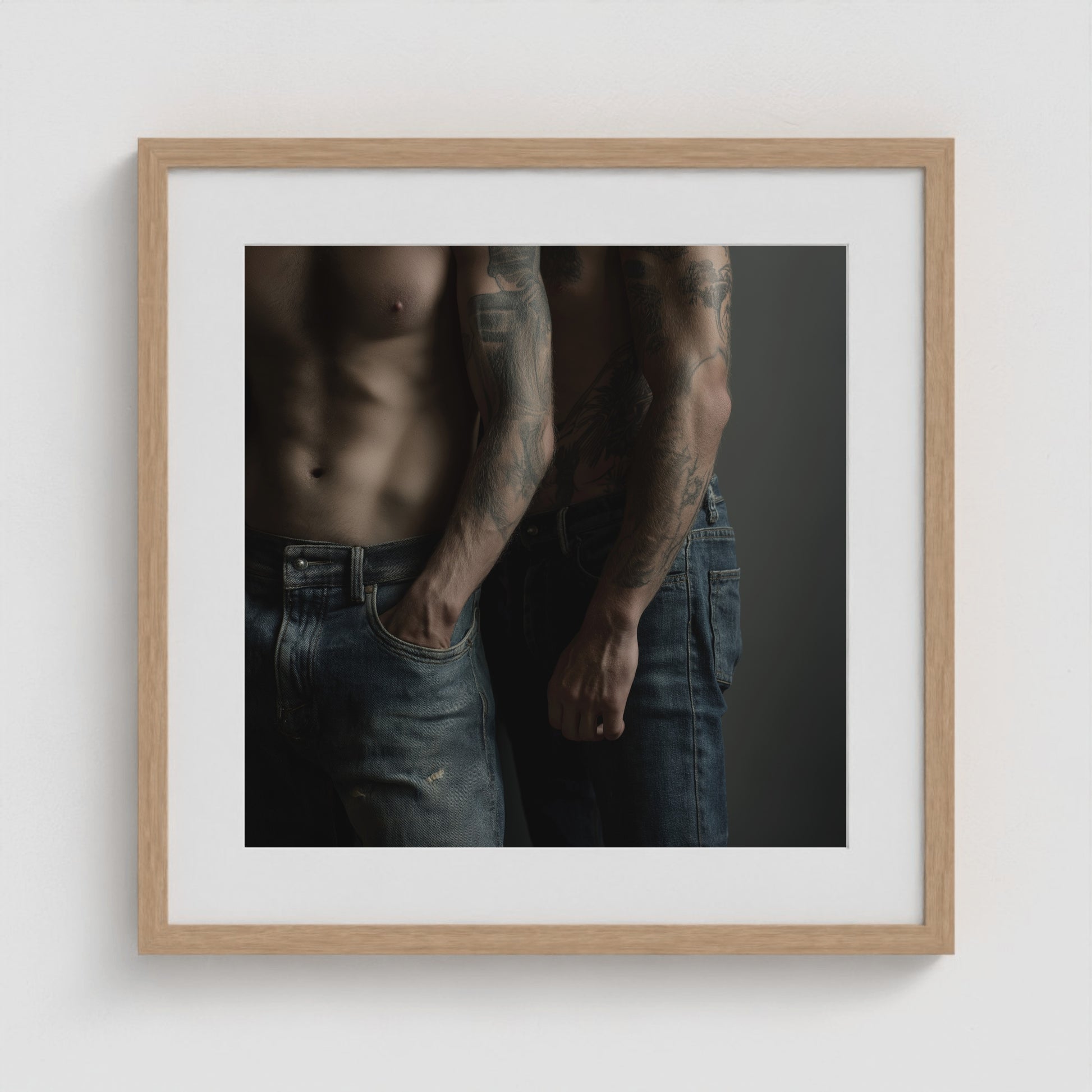 Denim & Ink 20x20 Natural Square Box Frame