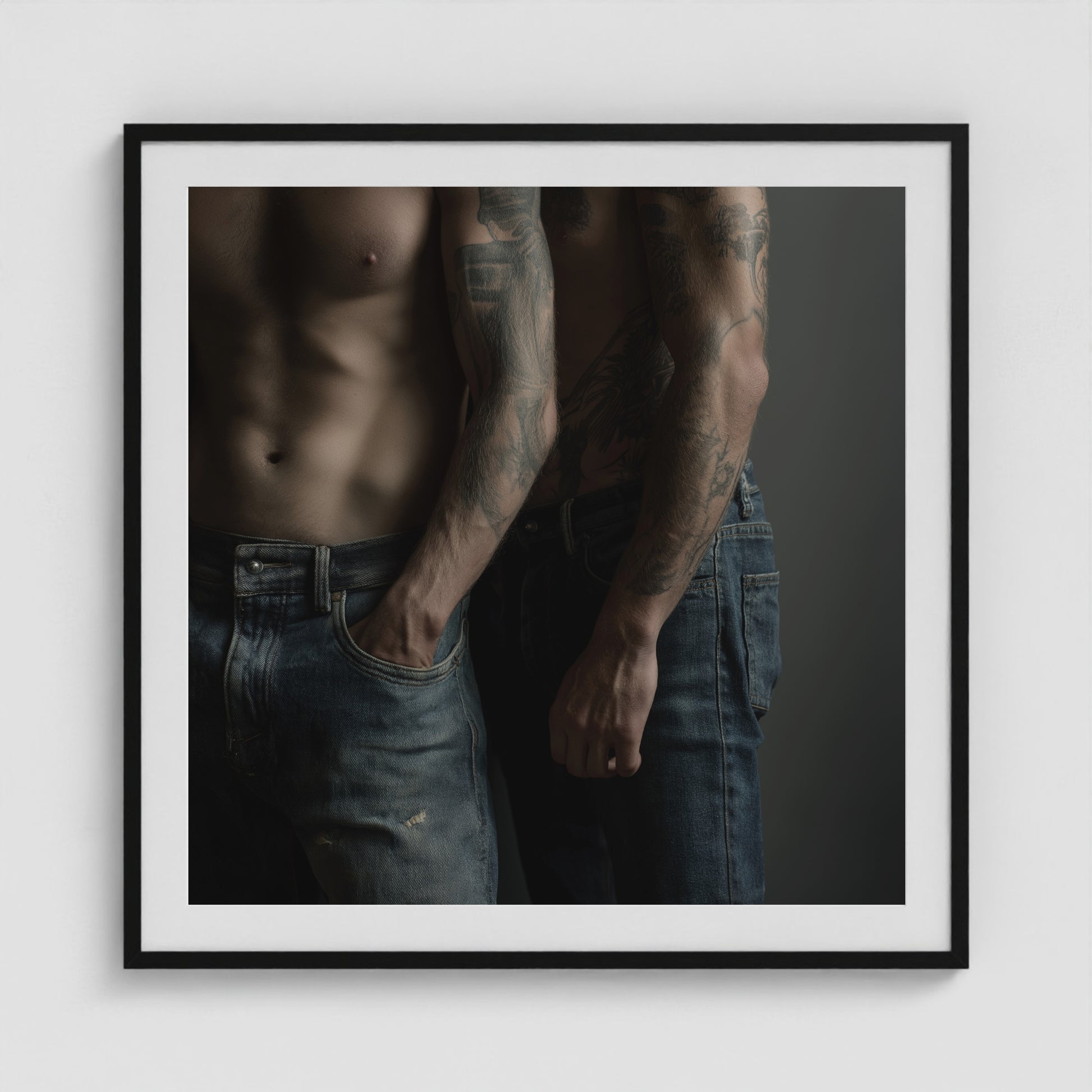 Denim & Ink 36x36 Black Square Box Frame