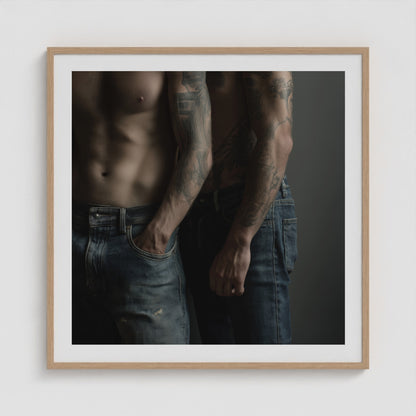 Denim & Ink 36x36 Natural Square Box Frame