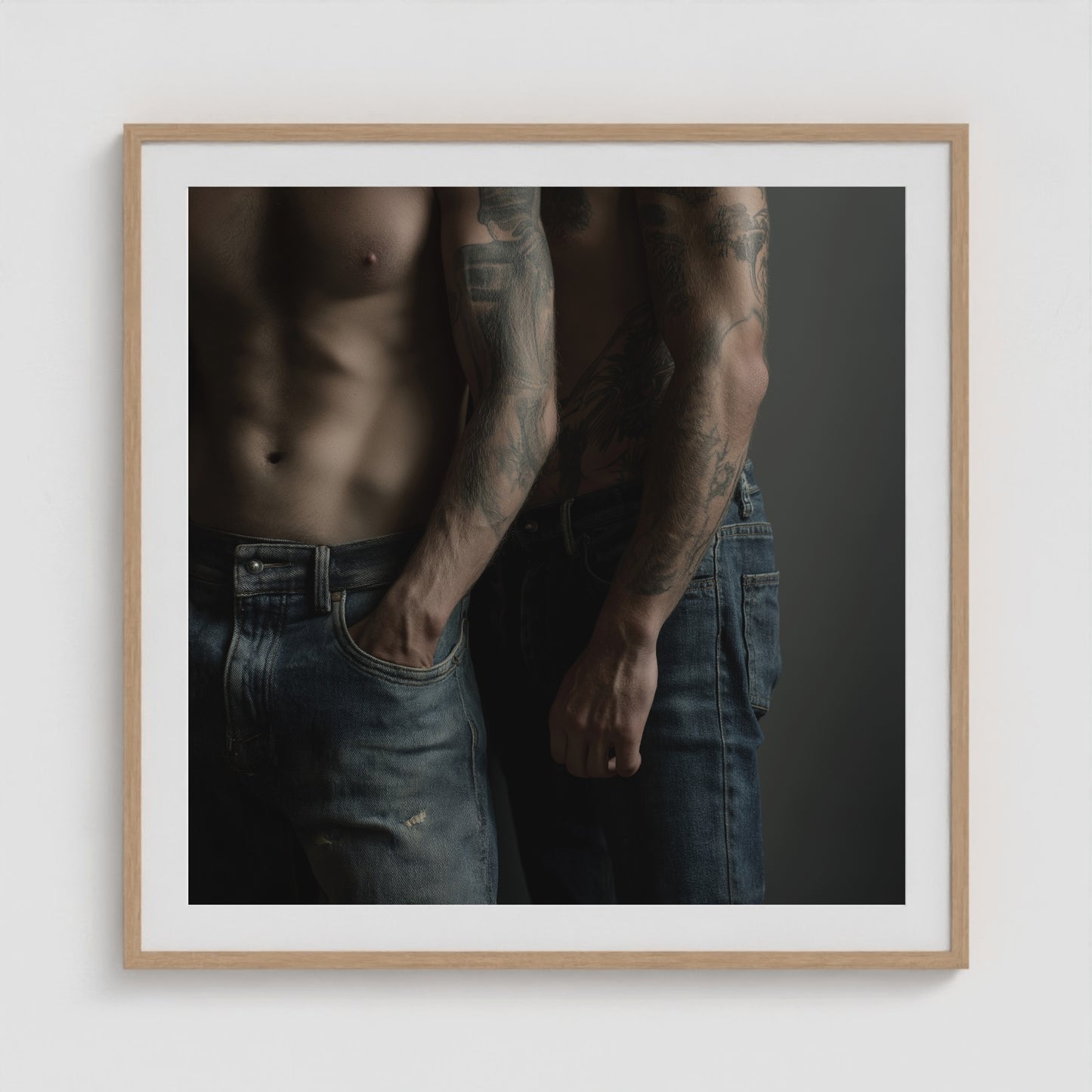 Denim & Ink 36x36 Natural Square Box Frame