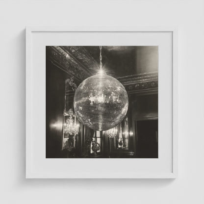 Disco Glow 20x20 White Square Box Frame