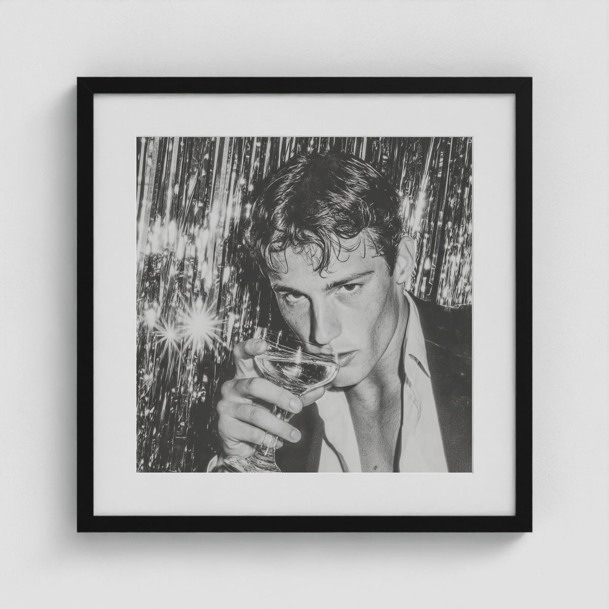Donnie Disco 20x20 Black Square Box Frame