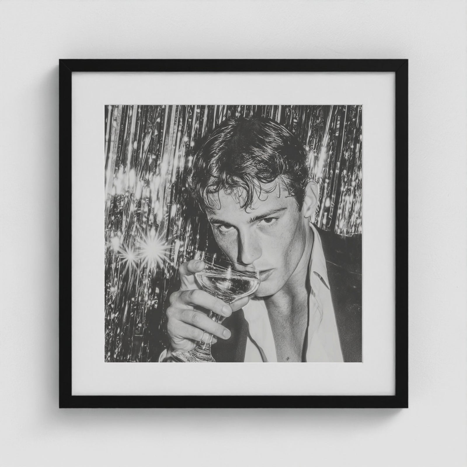 Donnie Disco 20x20 Black Square Box Frame