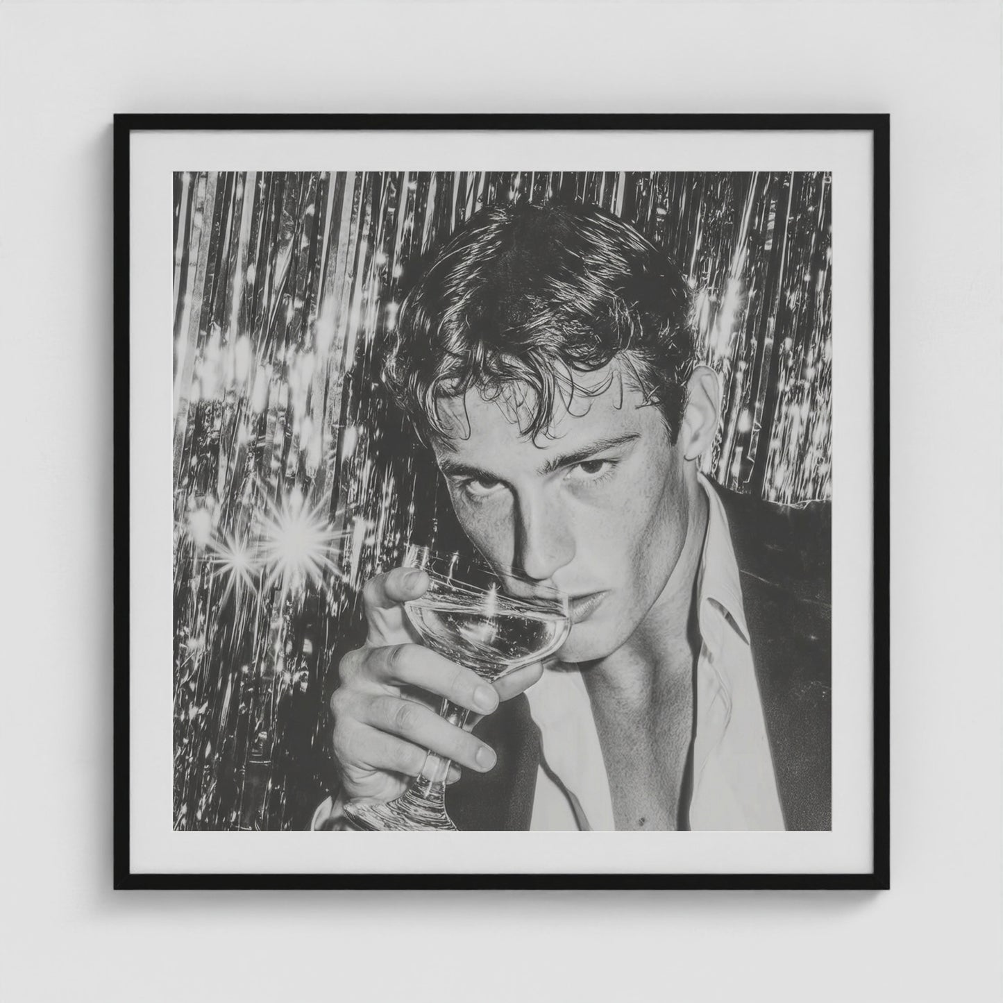 Donnie Disco 36x36 Black Square Box Frame