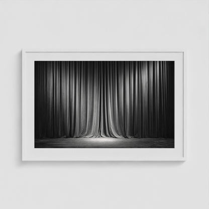 Drama 36x24 White Landscape Box Frame