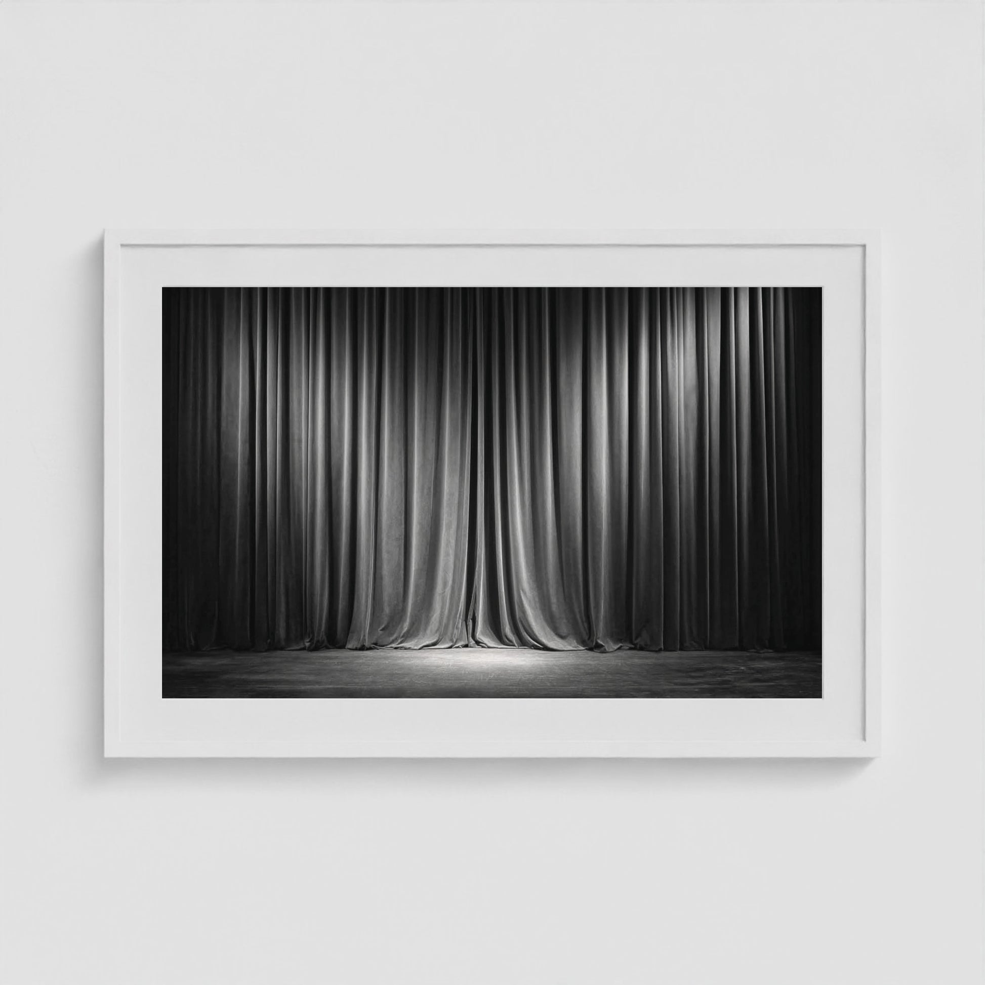 Drama 36x24 White Landscape Box Frame