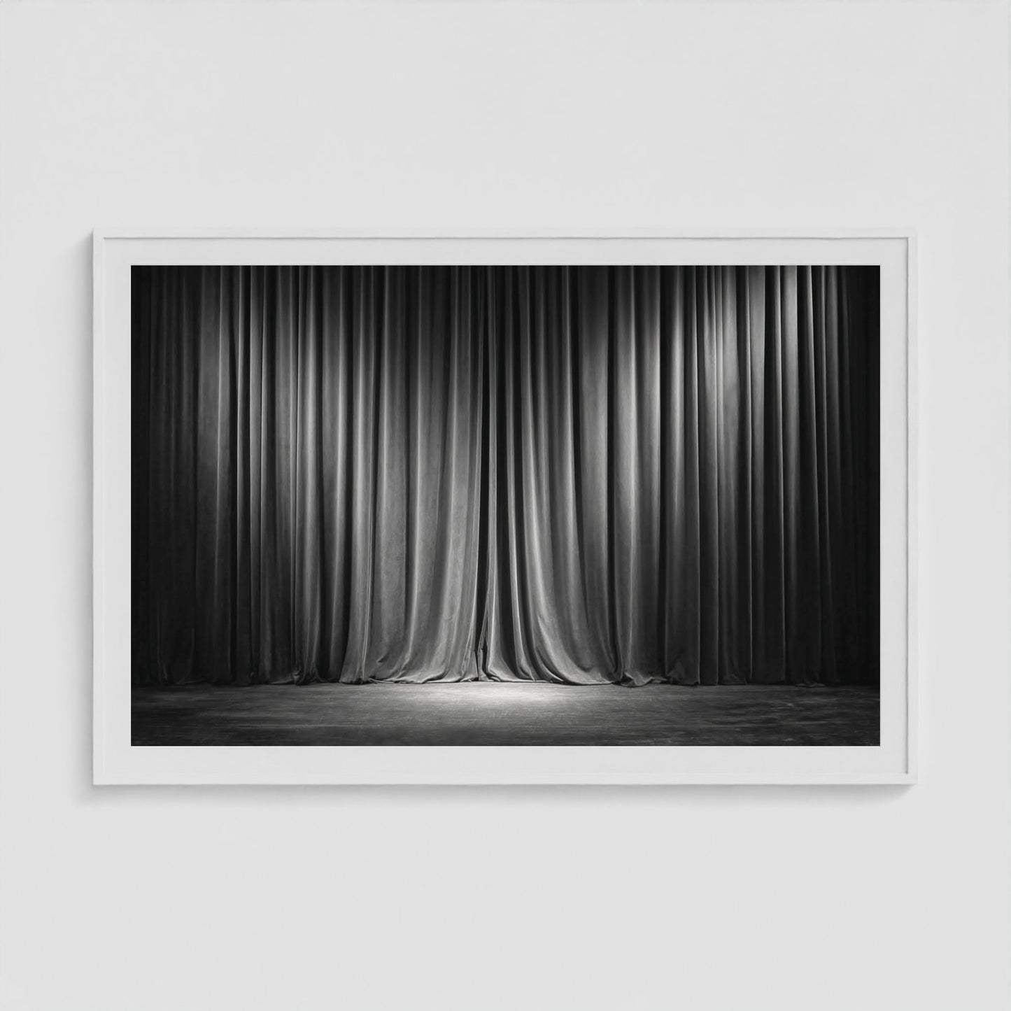 Drama 60x40 White Landscape Box Frame