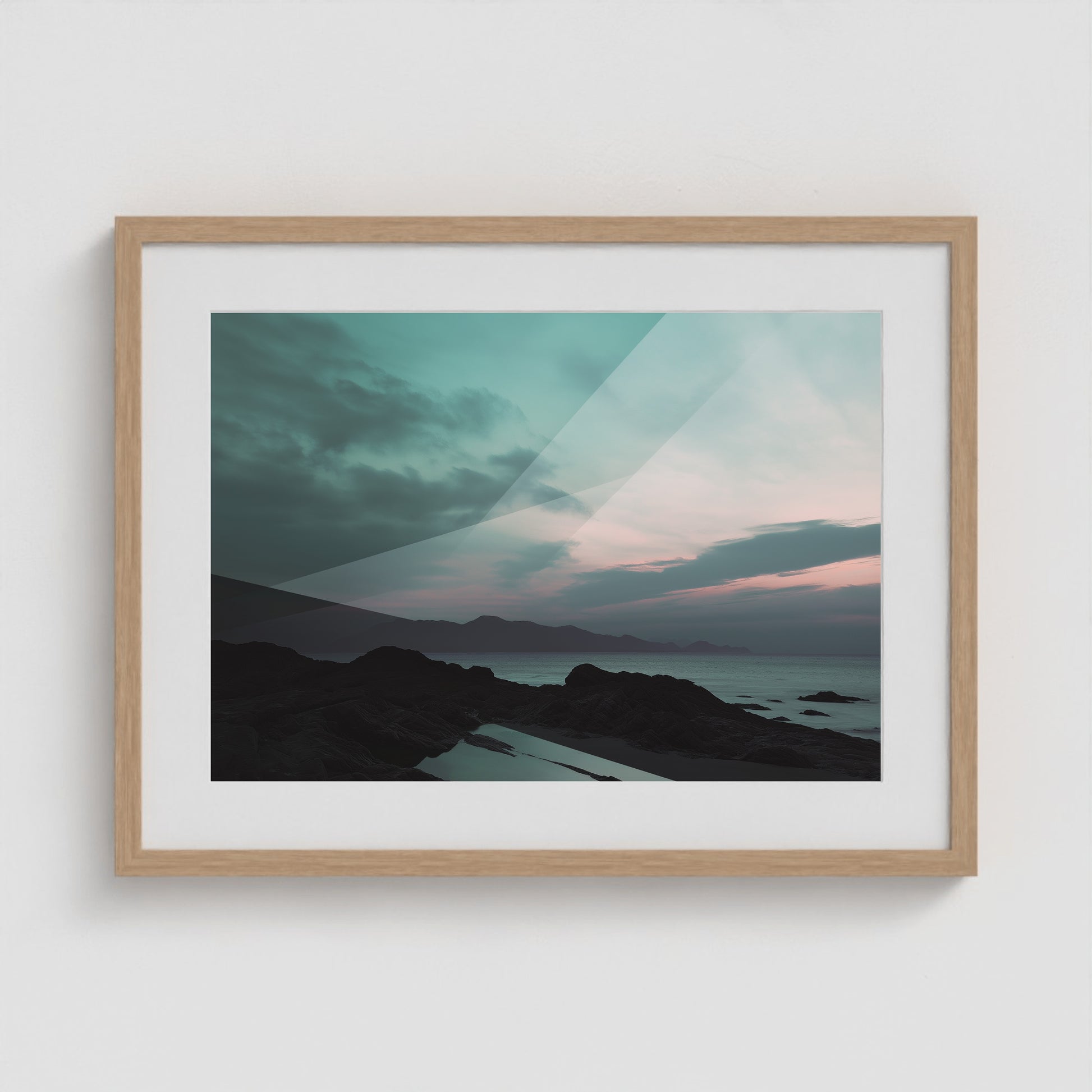 Dreamy Shore 24x18 Natural Landscape Box Frame