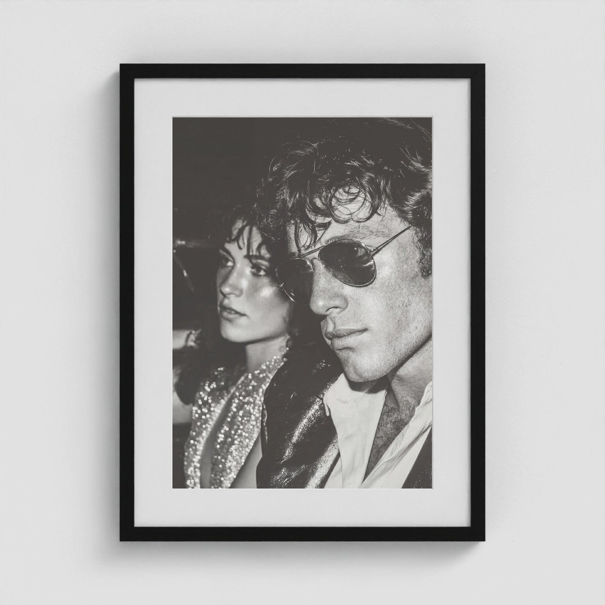 Dual Portrait in Monochrome Tones 18x24 Black Portrait Box Frame