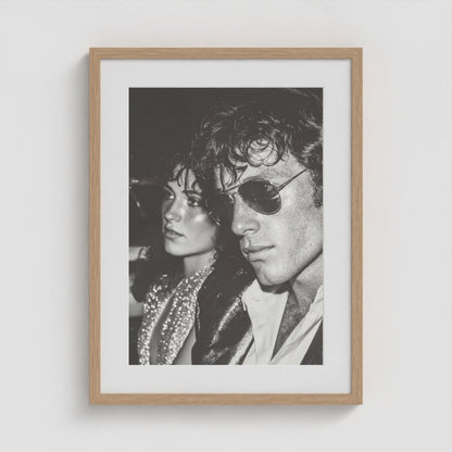 Dual Portrait in Monochrome Tones 18x24 Natural Portrait Box Frame