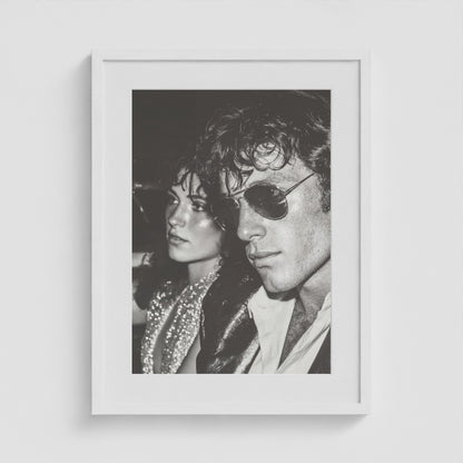 Dual Portrait in Monochrome Tones 18x24 White Portrait Box Frame