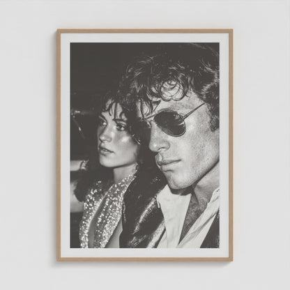 Dual Portrait in Monochrome Tones 36x48 Natural Portrait Box Frame