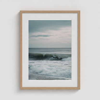 East Coast Wave 18x24 Natural Portrait Box Frame