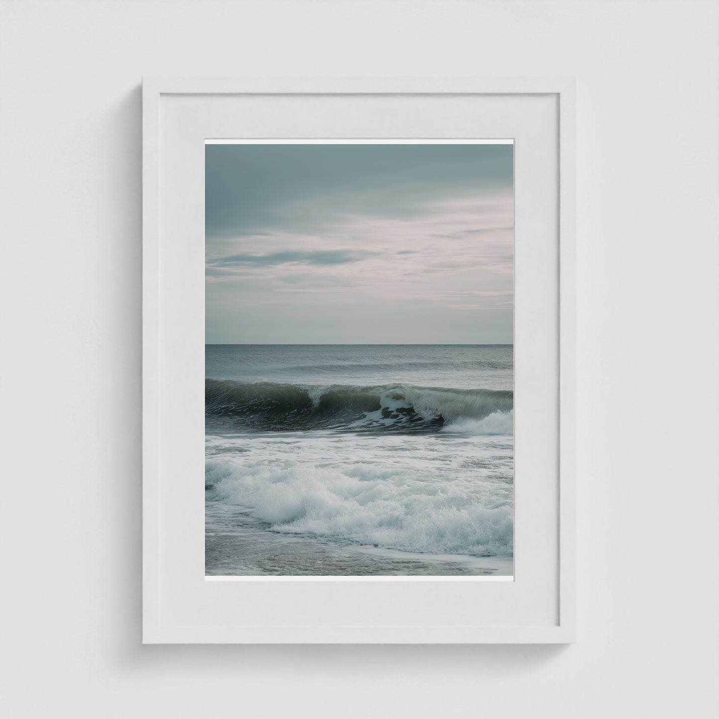 East Coast Wave 18x24 White Portrait Box Frame