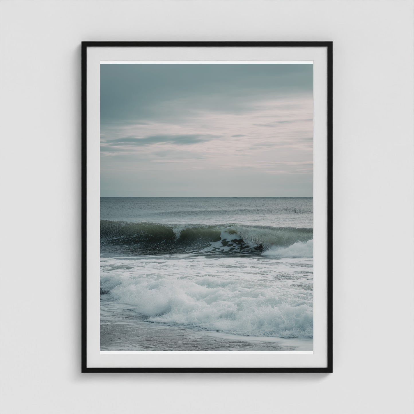 East Coast Wave 36x48 Black Portrait Box Frame