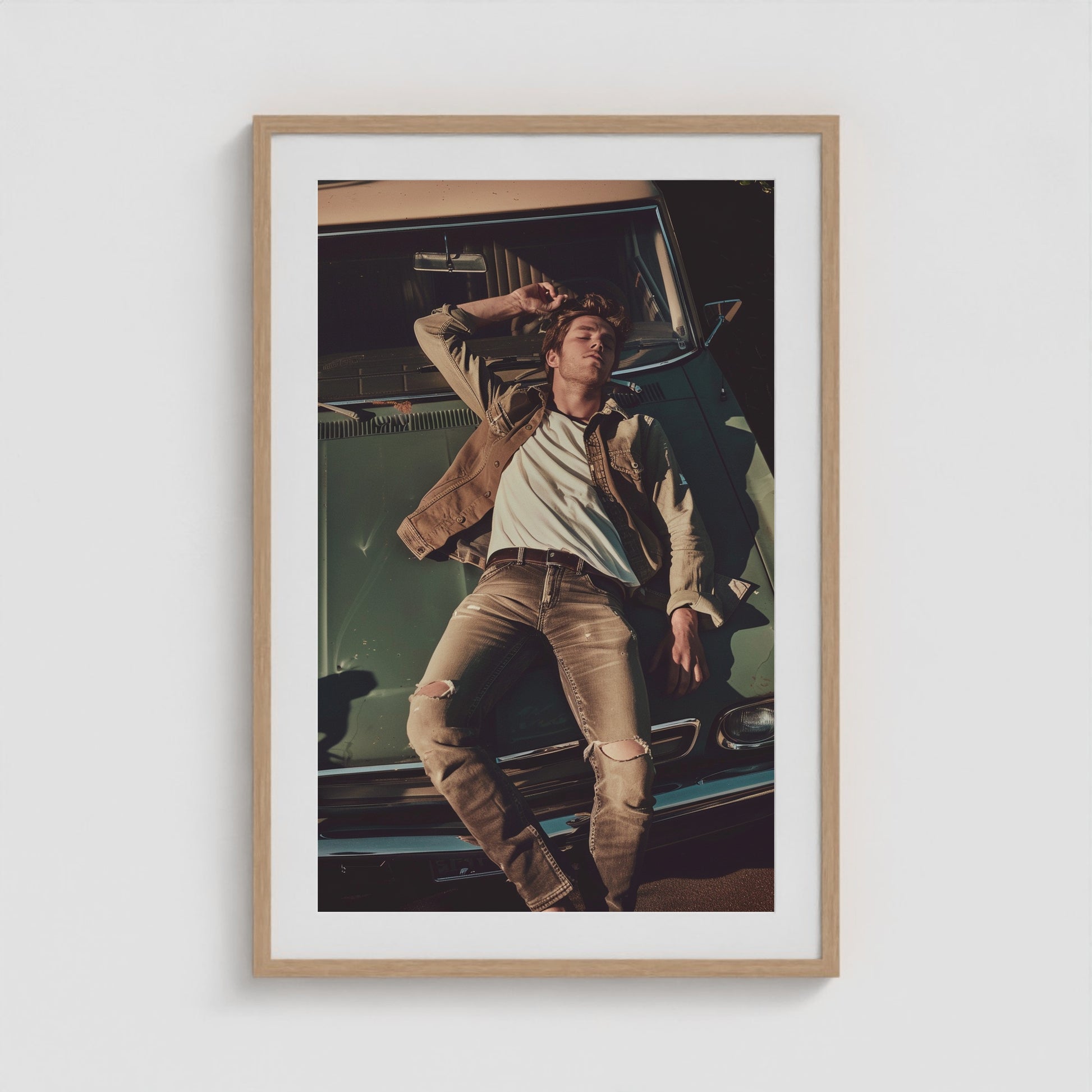 Easy Ride 24x36 Natural Portrait Box Frame