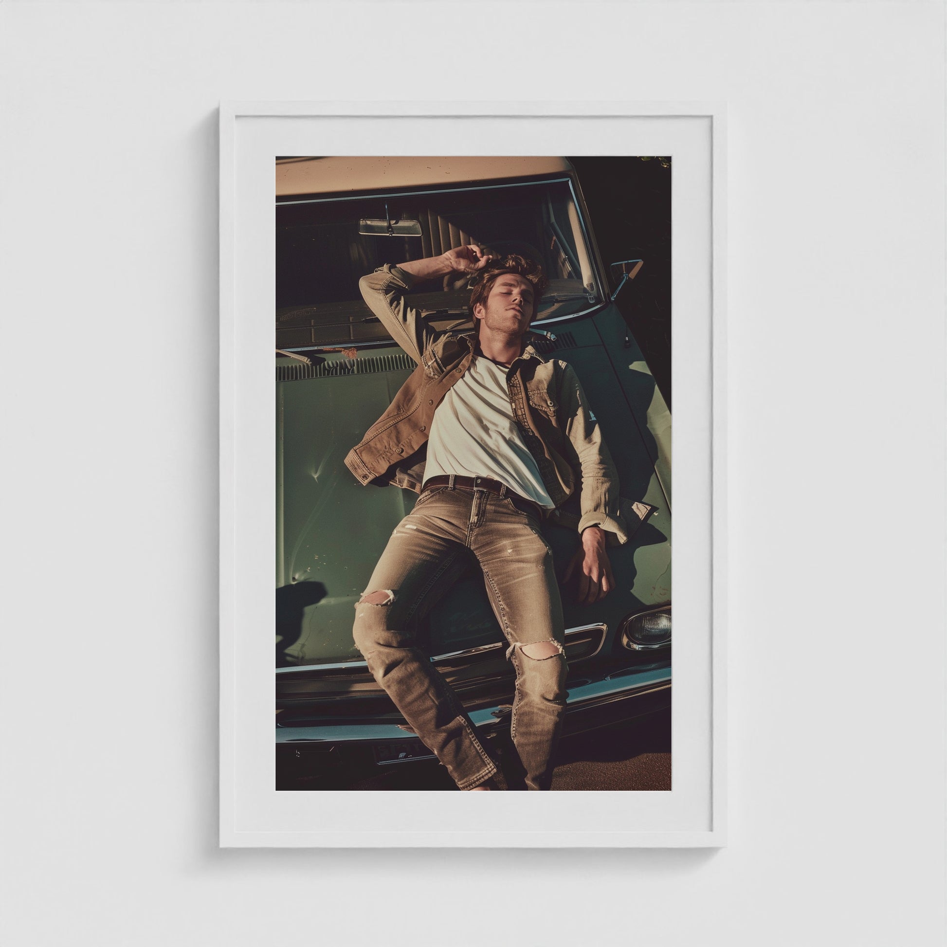 Easy Ride 24x36 White Portrait Box Frame