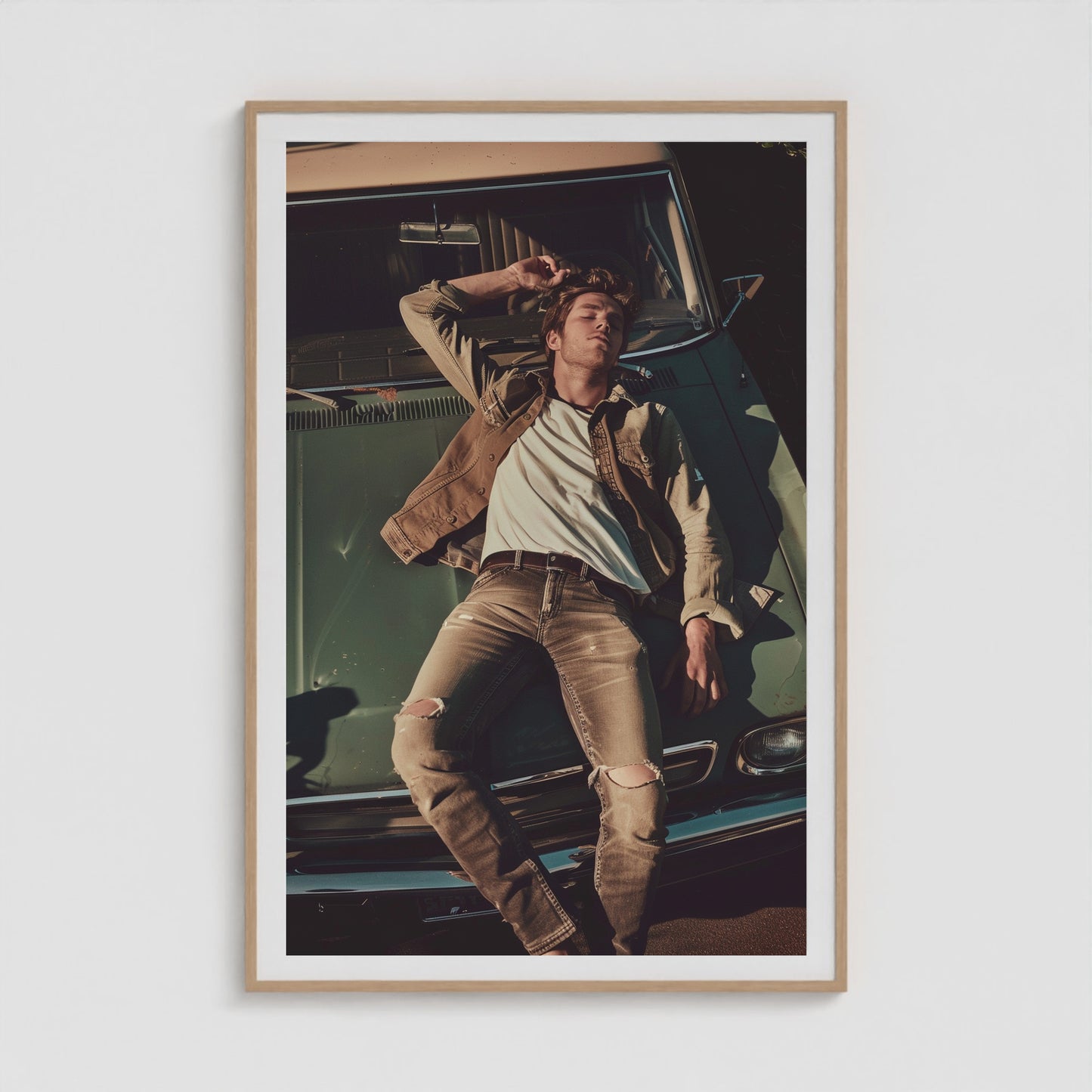 Easy Ride 40x60 Natural Portrait Box Frame