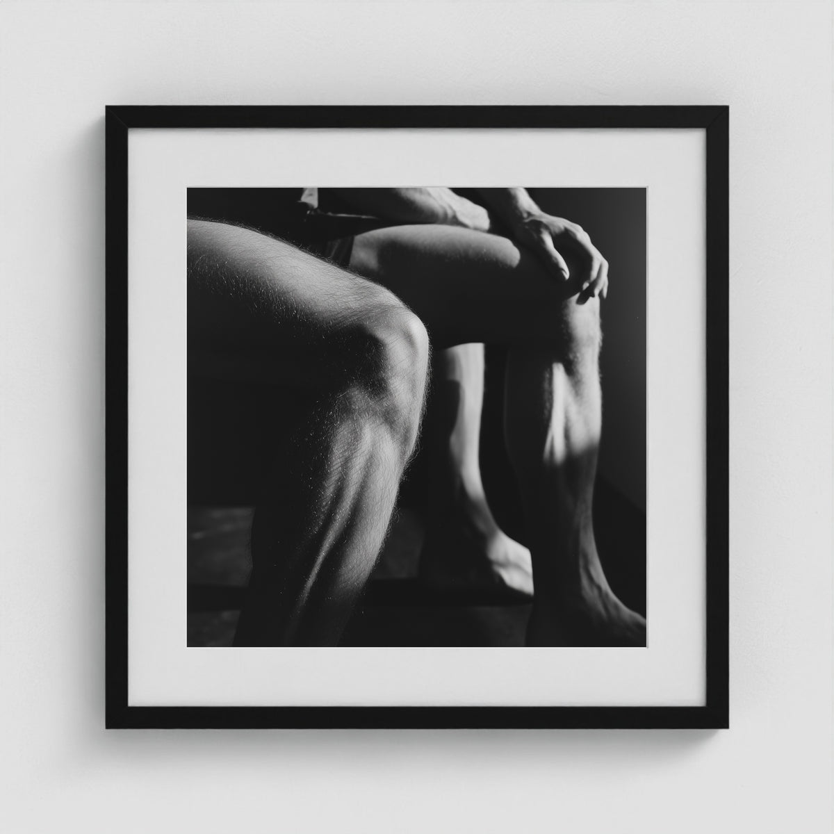 Entwined Legs 20x20 Black Square Box Frame