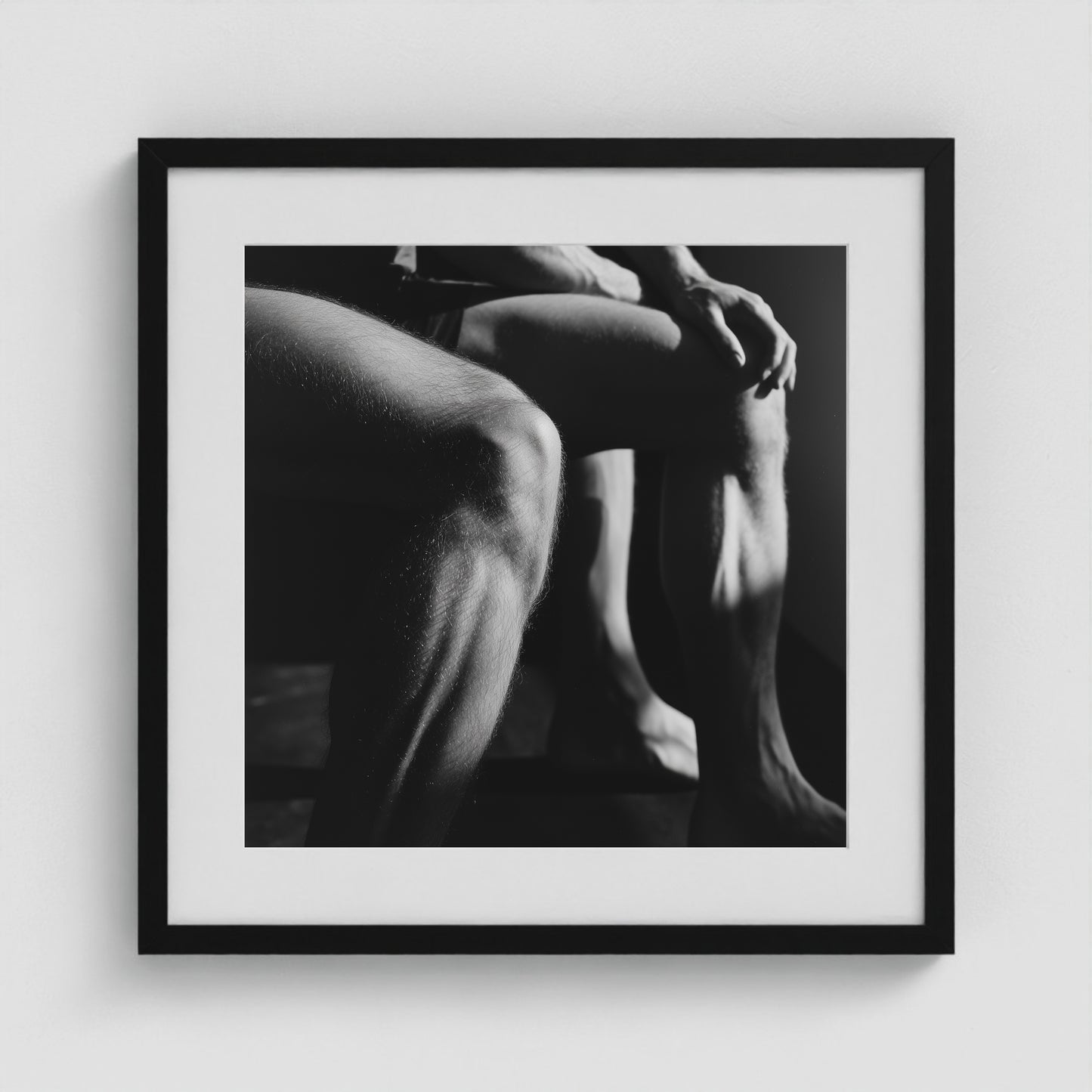 Entwined Legs 20x20 Black Square Box Frame