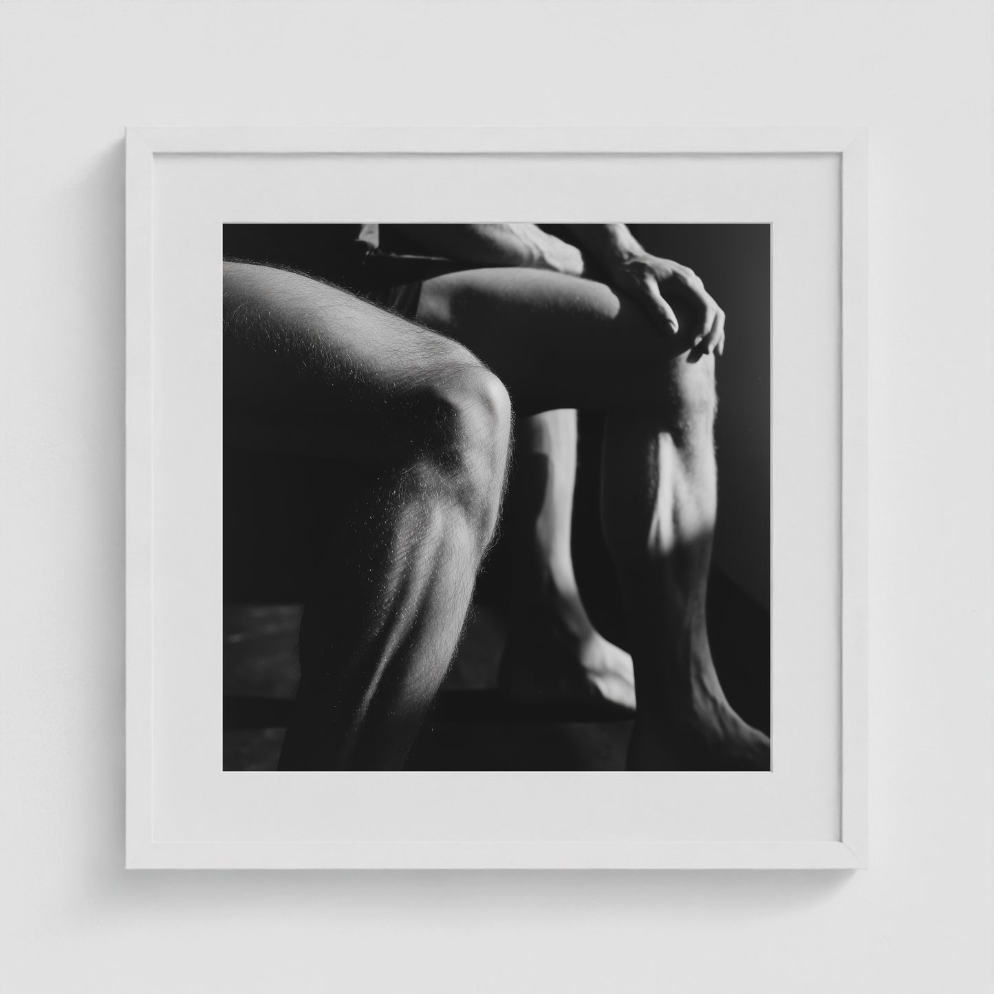 Entwined Legs 20x20 White Square Box Frame