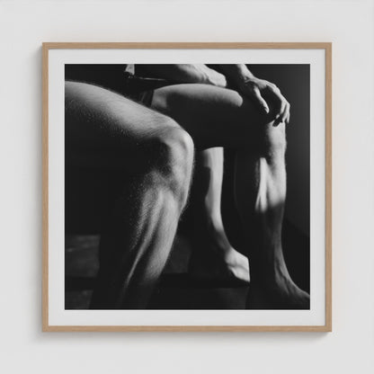 Entwined Legs 36x36 Natural Square Box Frame