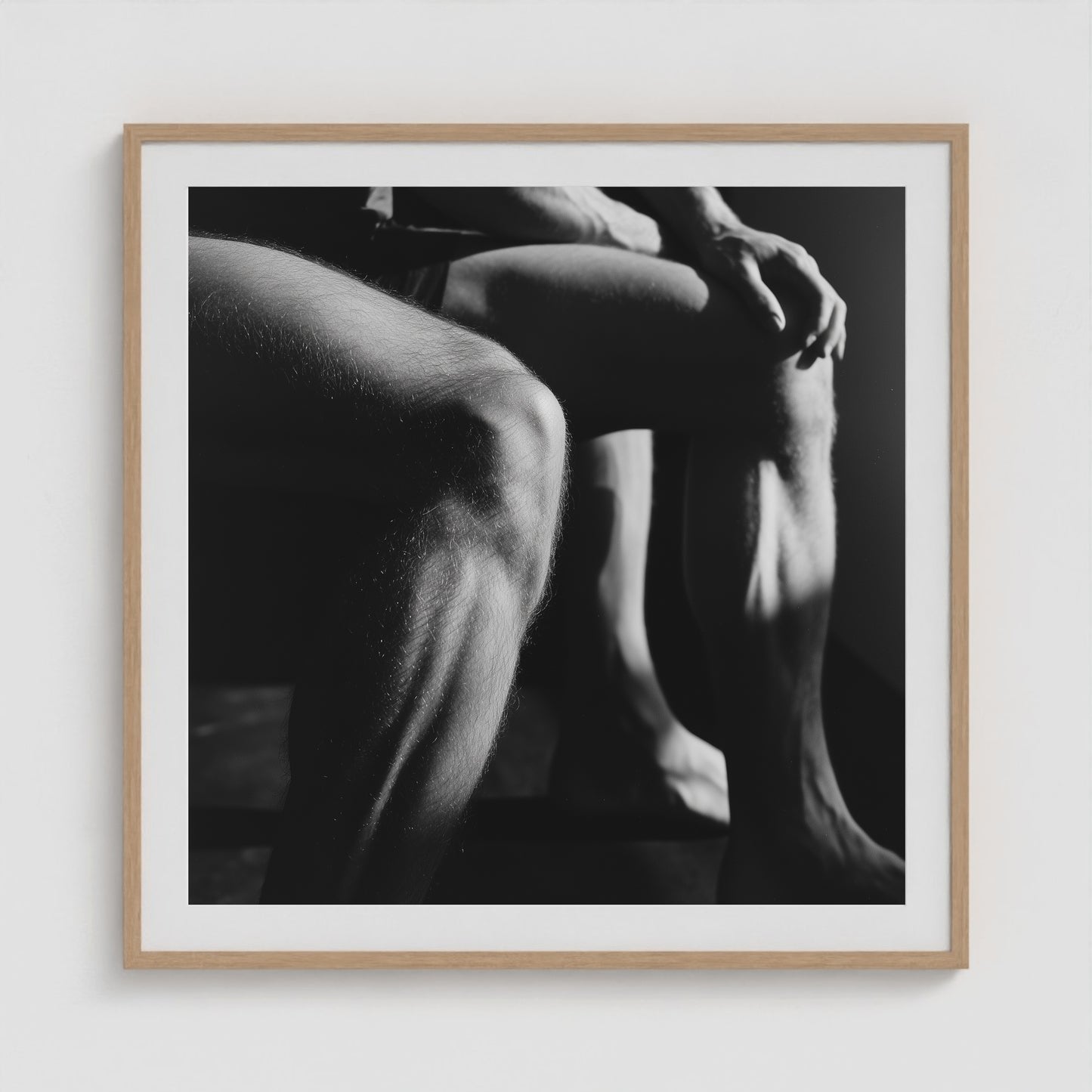 Entwined Legs 36x36 Natural Square Box Frame