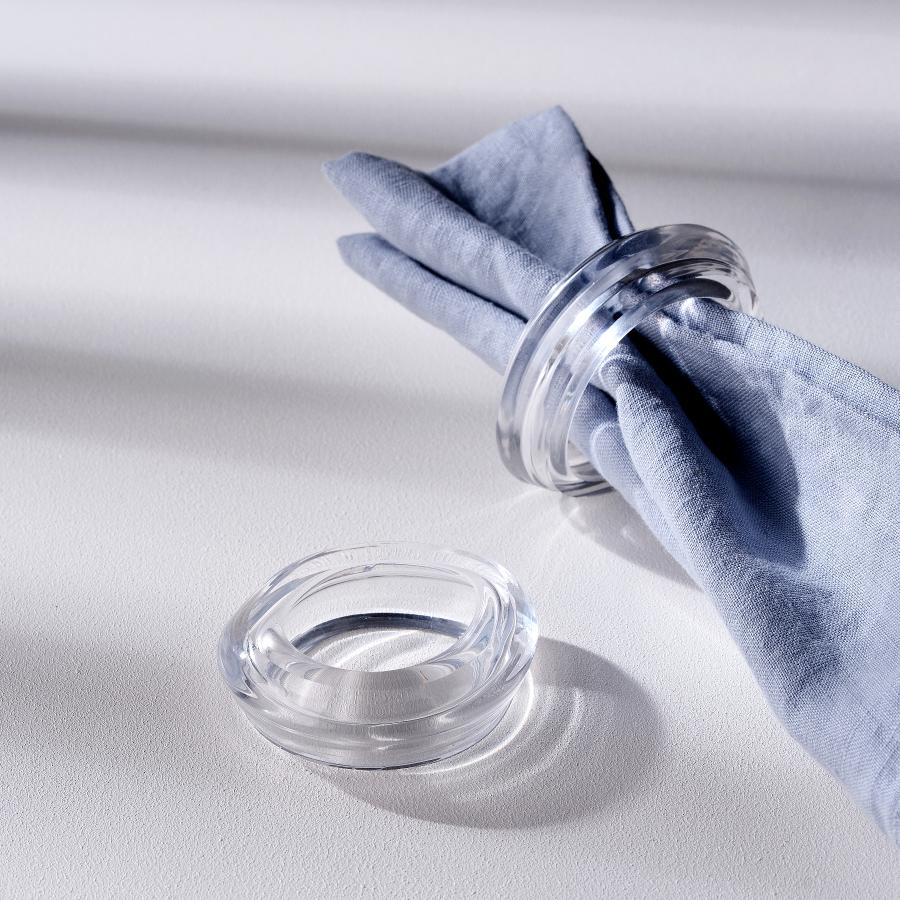 Alternate view of Eos Set of 4 Napkin Rings Barware - Luxury napkinring | Provenance & Patina