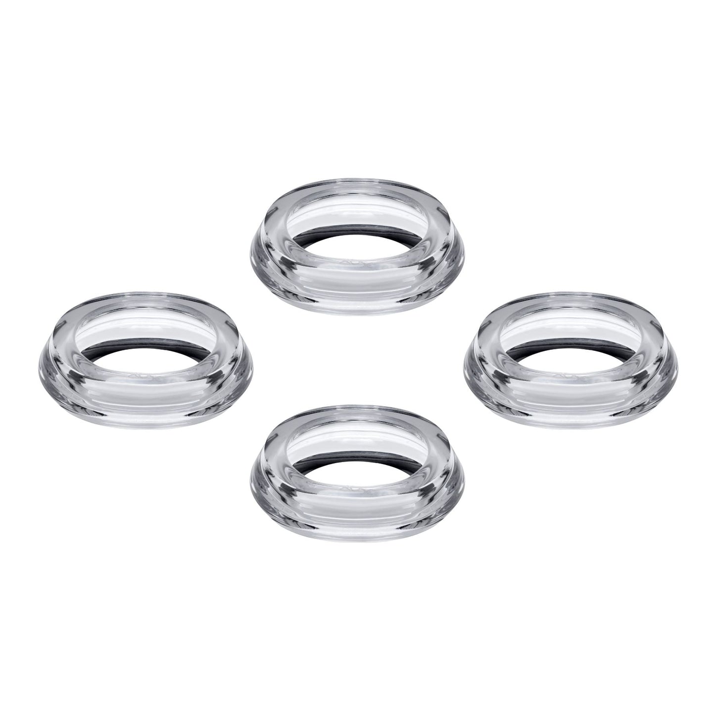 Close up detail of Eos Set of 4 Napkin Rings Barware - Luxury napkinring | Provenance & Patina