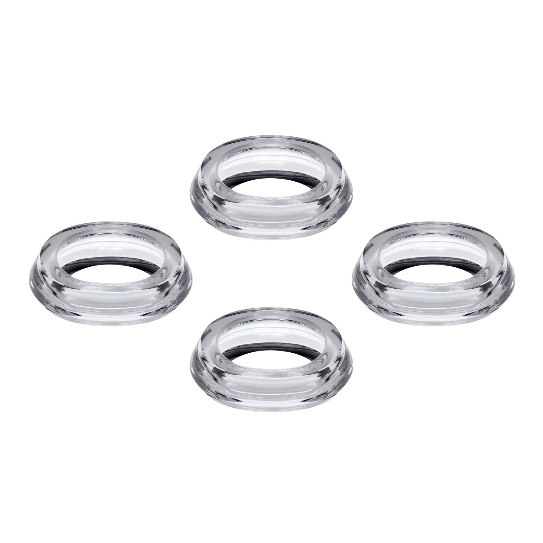 Close up detail of Eos Set of 4 Napkin Rings Barware - Luxury napkinring | Provenance & Patina