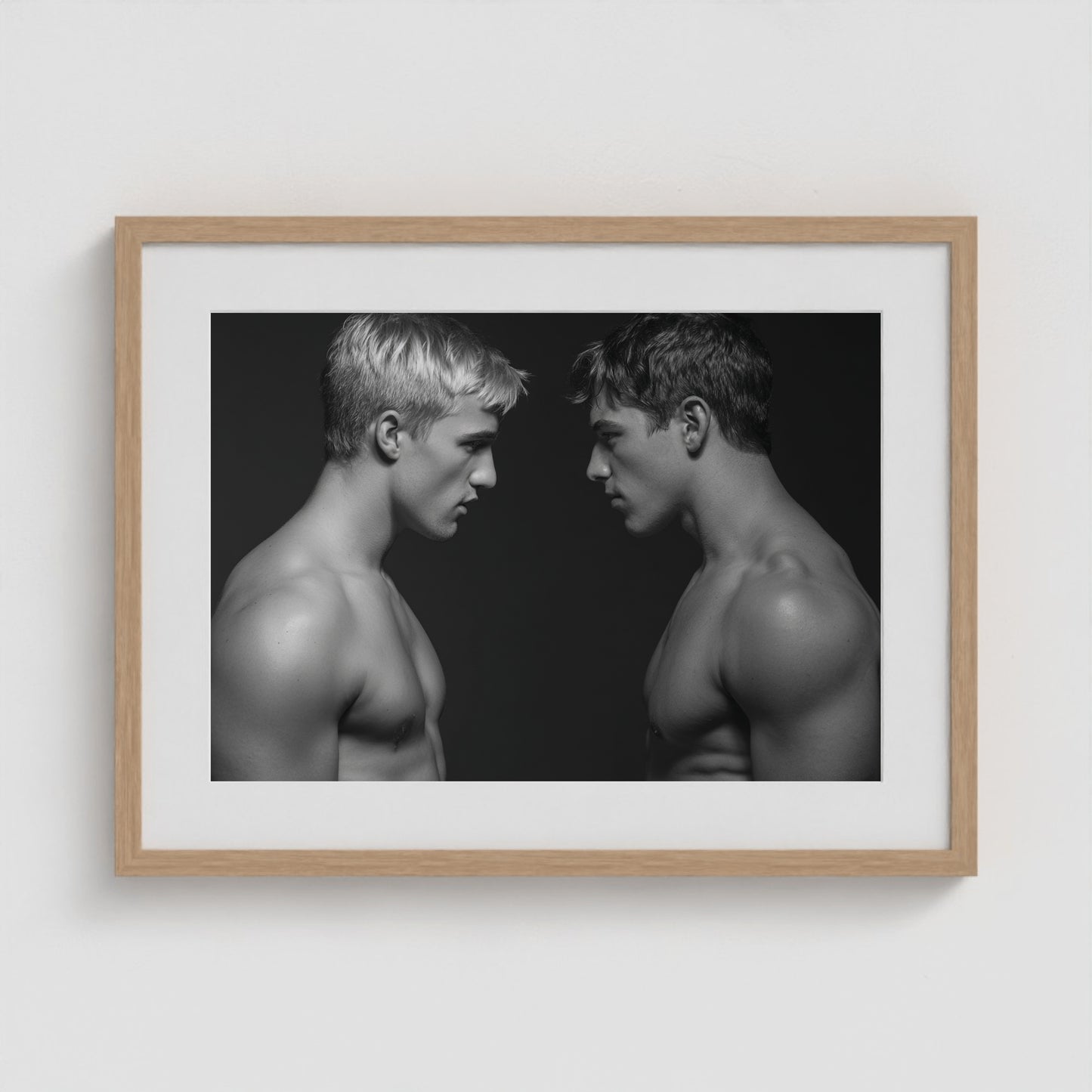 Face Off 24x18 Natural Landscape Box Frame