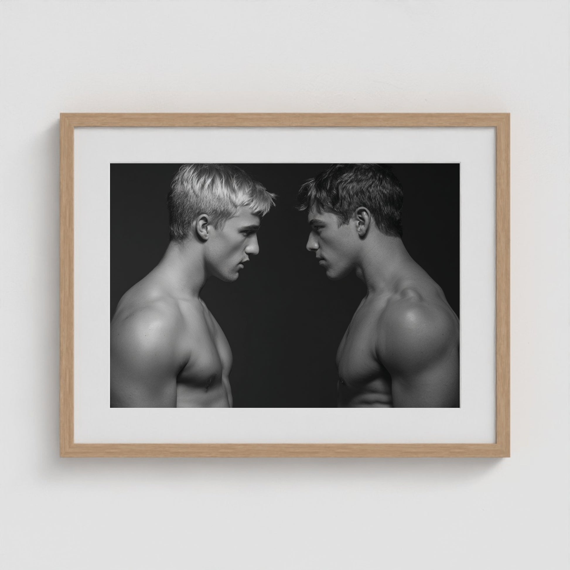 Face Off 24x18 Natural Landscape Box Frame