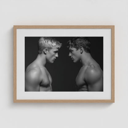 Face Off 24x18 Natural Landscape Box Frame