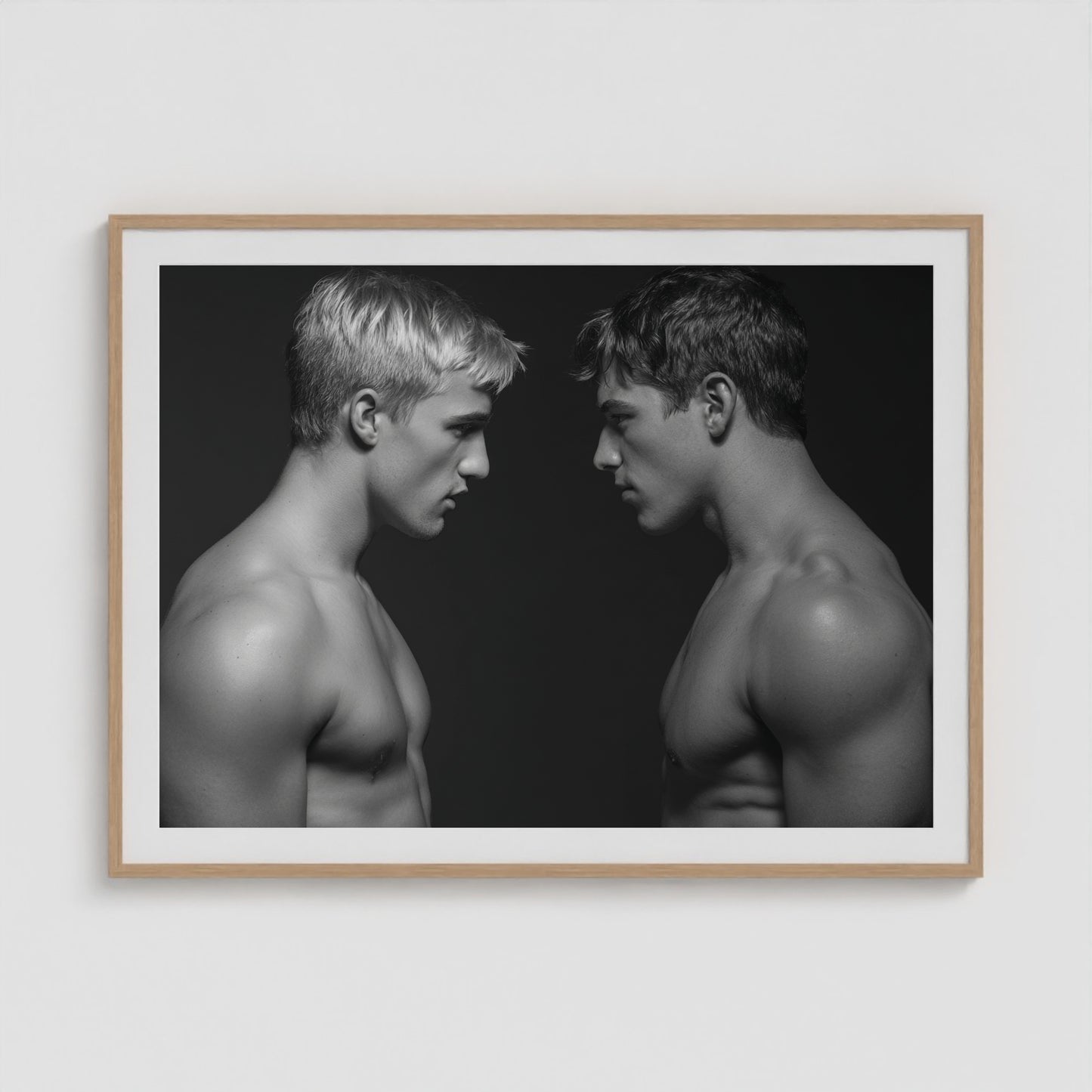 Face Off 48x36 Natural Landscape Box Frame