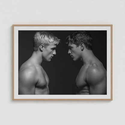 Face Off 48x36 Natural Landscape Box Frame
