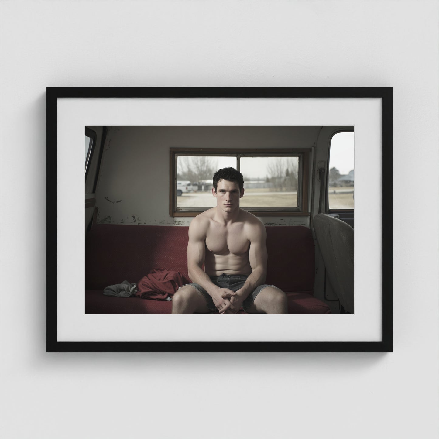 Farm Boy 24x18 Black Landscape Box Frame